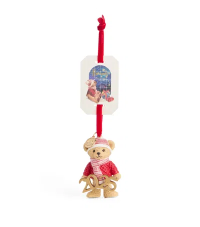 Harrods Christmas Bear 2024 Ornament In Brown