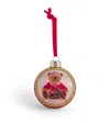 Harrods Christmas Bear Bauble In Red