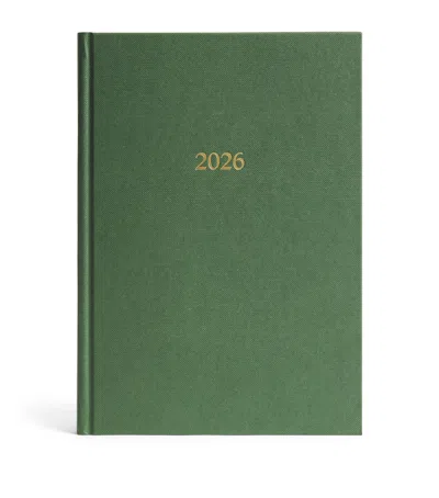 Harrods Classic A5 Diary 2026 In Green