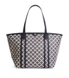 Harrods Coated Canvas Geometric Tote Bag In Pink