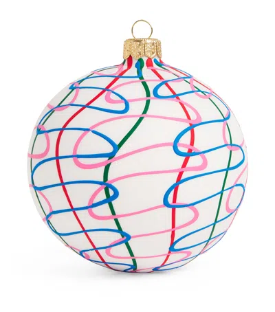 Harrods Coloured Lines Bauble In Multi