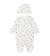 Harrods Cotton Bear All-in-one And Hat Set In White