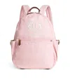 Harrods Cotton Embroidered Emblem Backpack In Pink