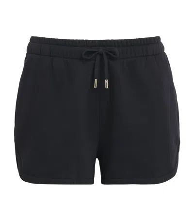 Harrods Cotton Jersey Shorts In Blue