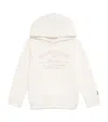 Harrods Cotton Logo Hoodie In White