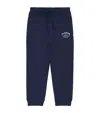 Harrods Cotton Logo Sweatpants In Blue