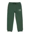 Harrods Fleece-lined Logo Sweatpants In Green