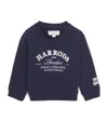 Harrods Cotton Logo Sweatshirt In Blue