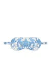 Harrods Cotton Menagerie Print Sleep Mask In Blue