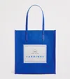 Harrods Cotton Sardines Condiments Shopper Bag In Blue