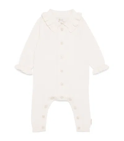 Harrods Kids'  Cotton-wool Playsuit In Beige