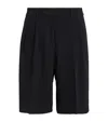 Harrods Crepe Pleated Bore Shorts