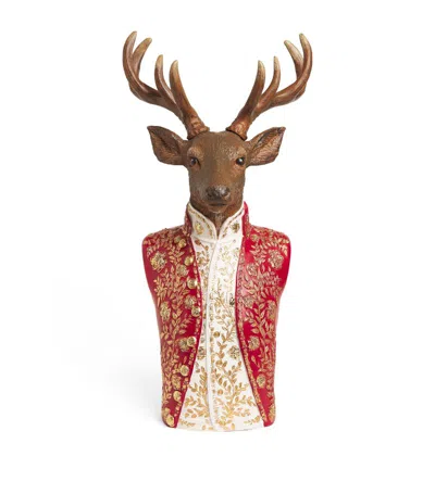Harrods Deer Bust Ornament (68.5cm) In Multi
