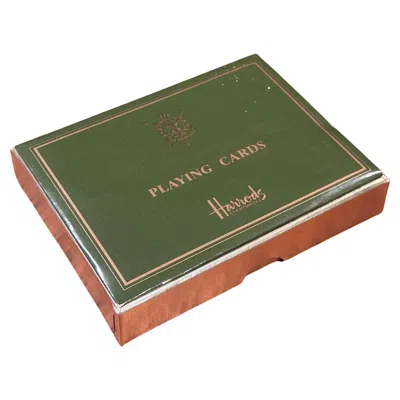 Pre-owned Harrods Double Deck Boxed Set Of Playing Cards By  Of London - New Old Stock In Brown