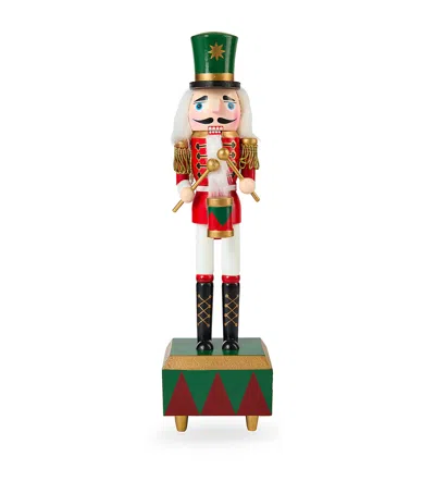 Harrods Drummer Nutcracker Ornament In Red