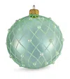 Harrods Embellished Lattice Bauble In Green