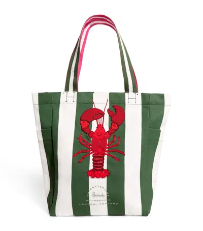 Harrods Embellished Lobster Tote Bag