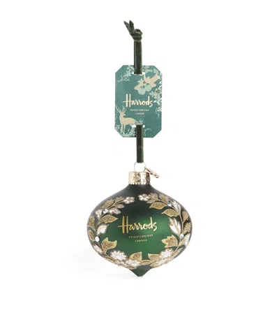 Harrods Embellished Onion Bauble In Green