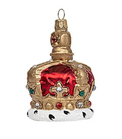 Harrods English Crown Tree Decoration In Gold
