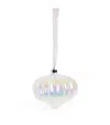Harrods Extra Large Glass Led Bauble In White
