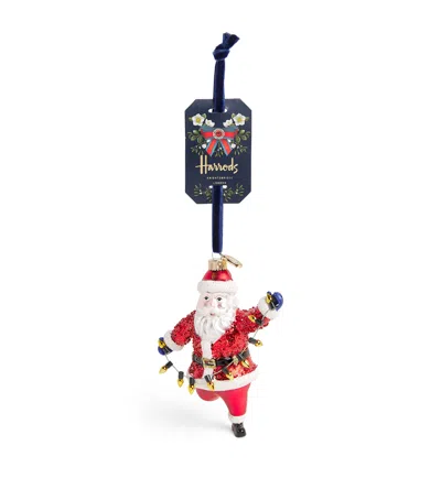 Harrods Father Christmas Tree Decoration In Red