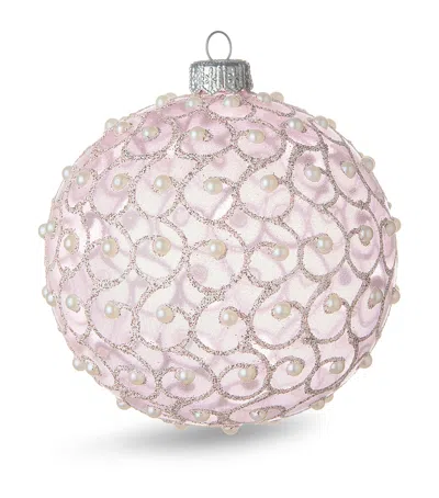 Harrods Faux Pearl-embellished Bauble In Pink