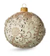 Harrods Faux Pearl-embellished Floral Bauble In Silver