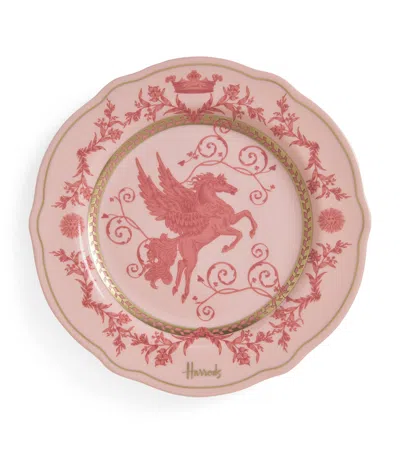 Harrods Fine China Menagerie Plate In Green