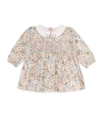 Harrods Kids'  Floral Print Dress In Pink