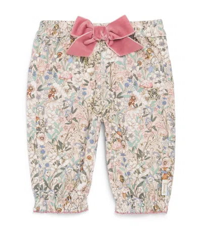 Harrods Kids'  Floral Print Trousers In Pink