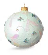 Harrods Flower-embellished Bauble In Green