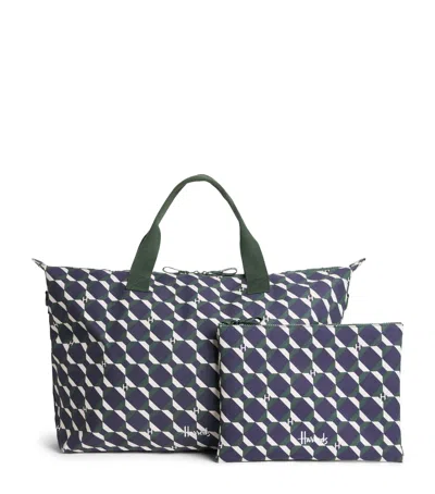 Harrods Geo Clash Packable Overnight Tote Bag