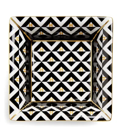 Harrods Geometric Square Trinket Tray In Multi
