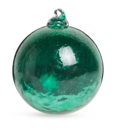Harrods Glass Bauble In Green
