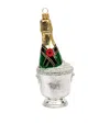 Harrods Glass Champagne And Ice Bucket Tree Decoration