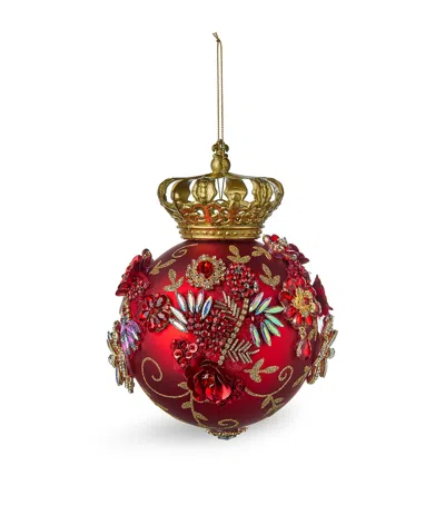 Harrods Glass Crown Jewels Bauble