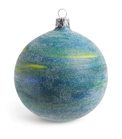 Harrods Glass Glitter Bauble
