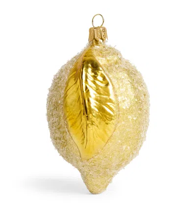 Harrods Glass Lemon Tree Decoration