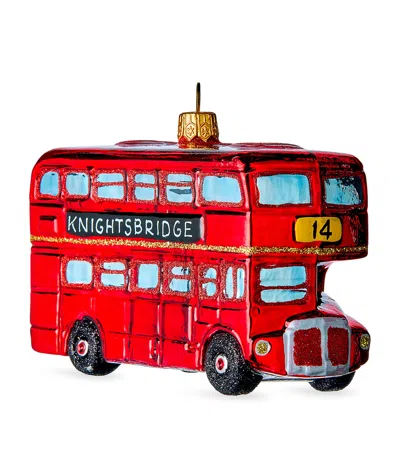 Harrods Glass London Bus Tree Decoration