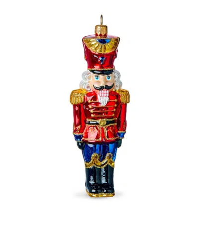 Harrods Glass Nutcracker Crunch Tree Ornament