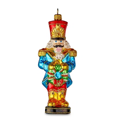 Harrods Glass Nutcracker Tree Ornament