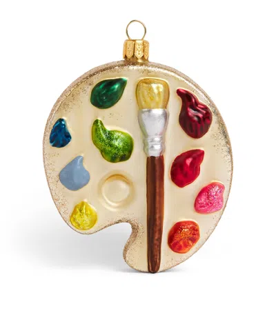 Harrods Glass Painting Palette Tree Decoration
