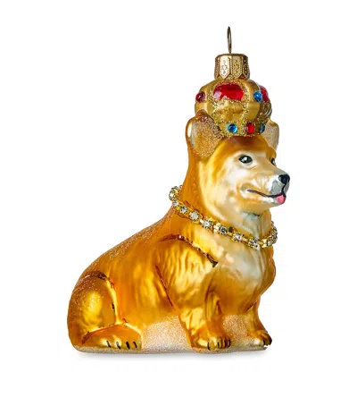Harrods Glass Royal Corgi Tree Decoration