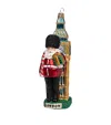 Harrods Glass Santa In London Tree Decoration