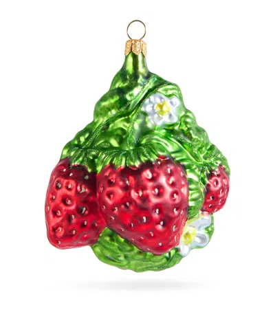 Harrods Glass Strawberries Tree Decoration
