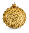 Harrods Glitter And Gem Bauble In Gold