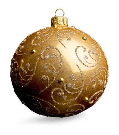 Harrods Glitter-embellished Bauble In Gold