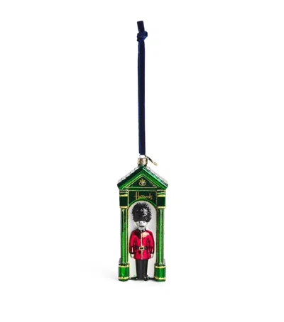 Harrods Glitter Guardsman Box Ornament