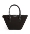 Harrods Grab Canvas Slouchy Tote Bag In Black