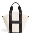 Harrods Grab Canvas Tote Bag In Black